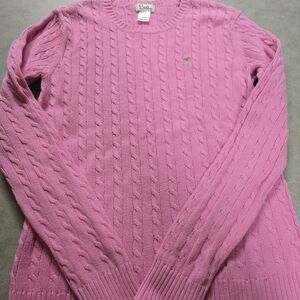 Pink Cable Knit Sweater